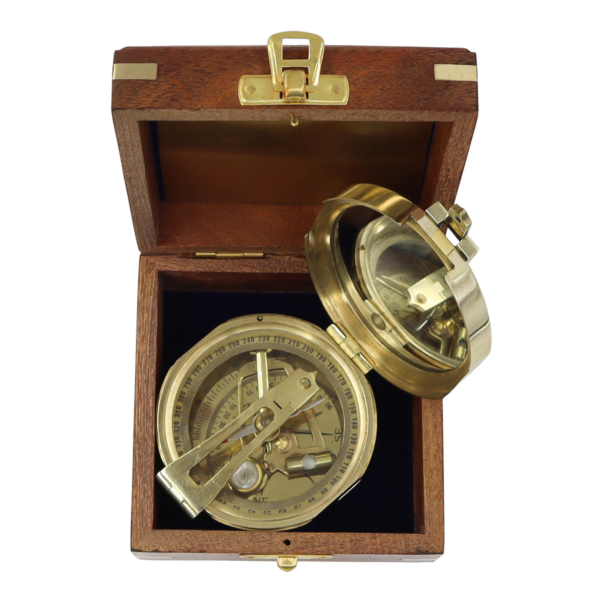 Personalised Brass Brunton Compass