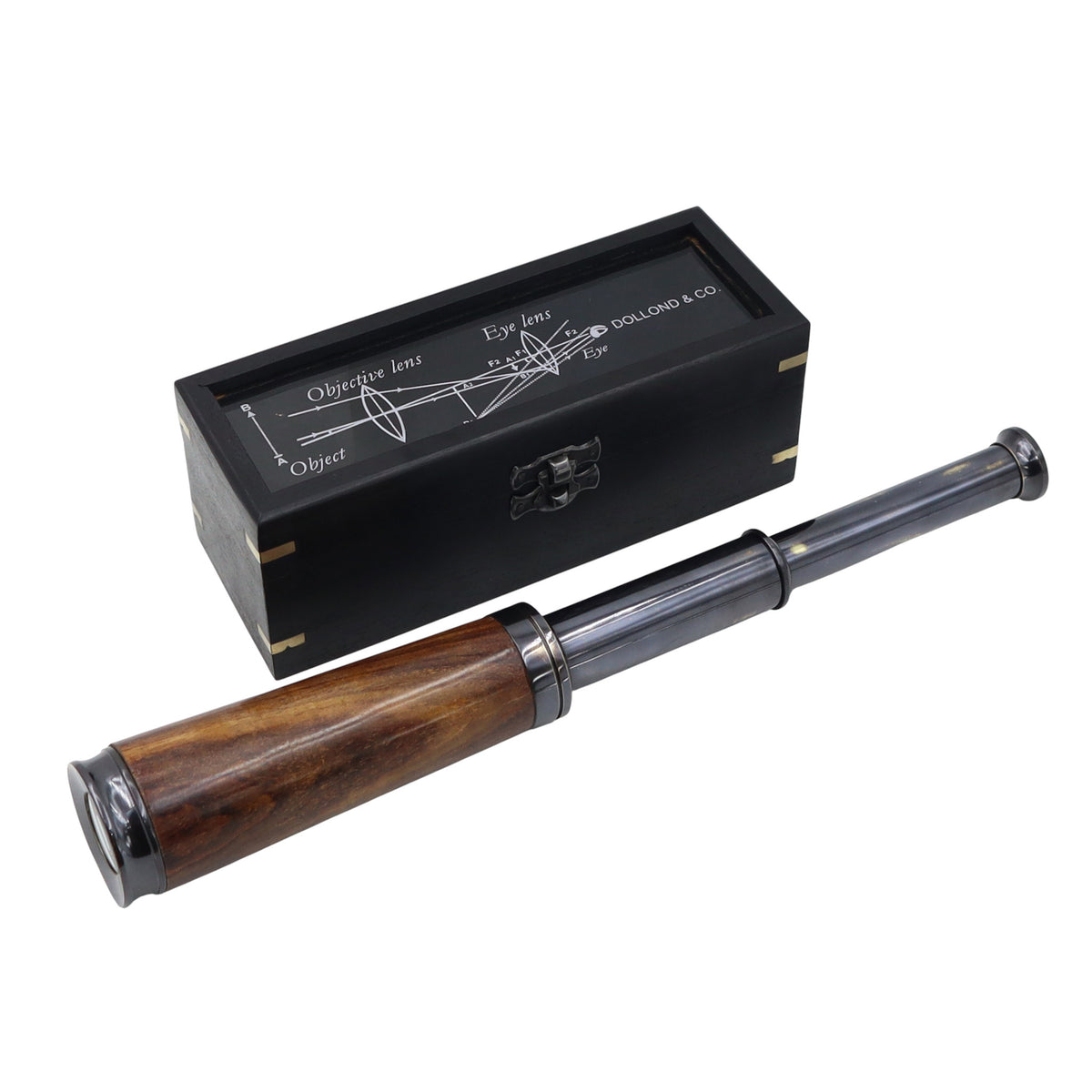 Personalised 12-Inch DOLLOND & CO. Gunmetal Telescope
