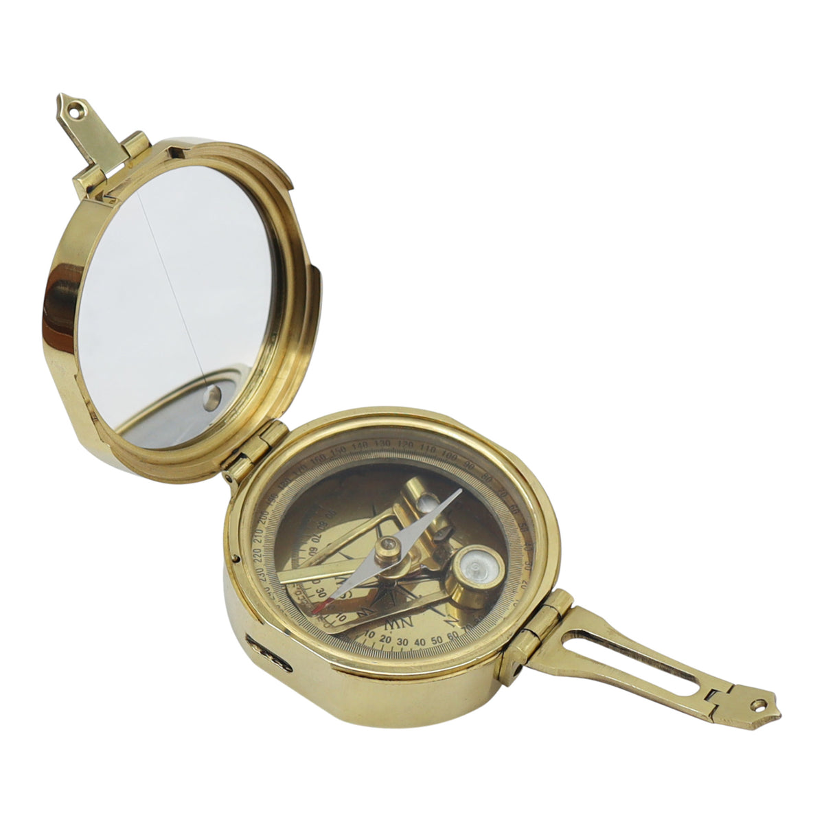 Personalised Brass Brunton Compass
