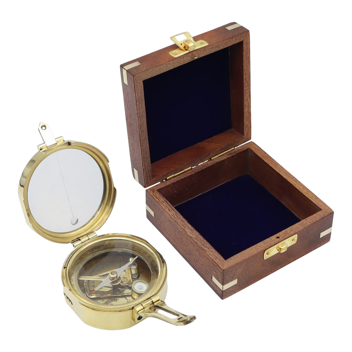 Personalised Brass Brunton Compass