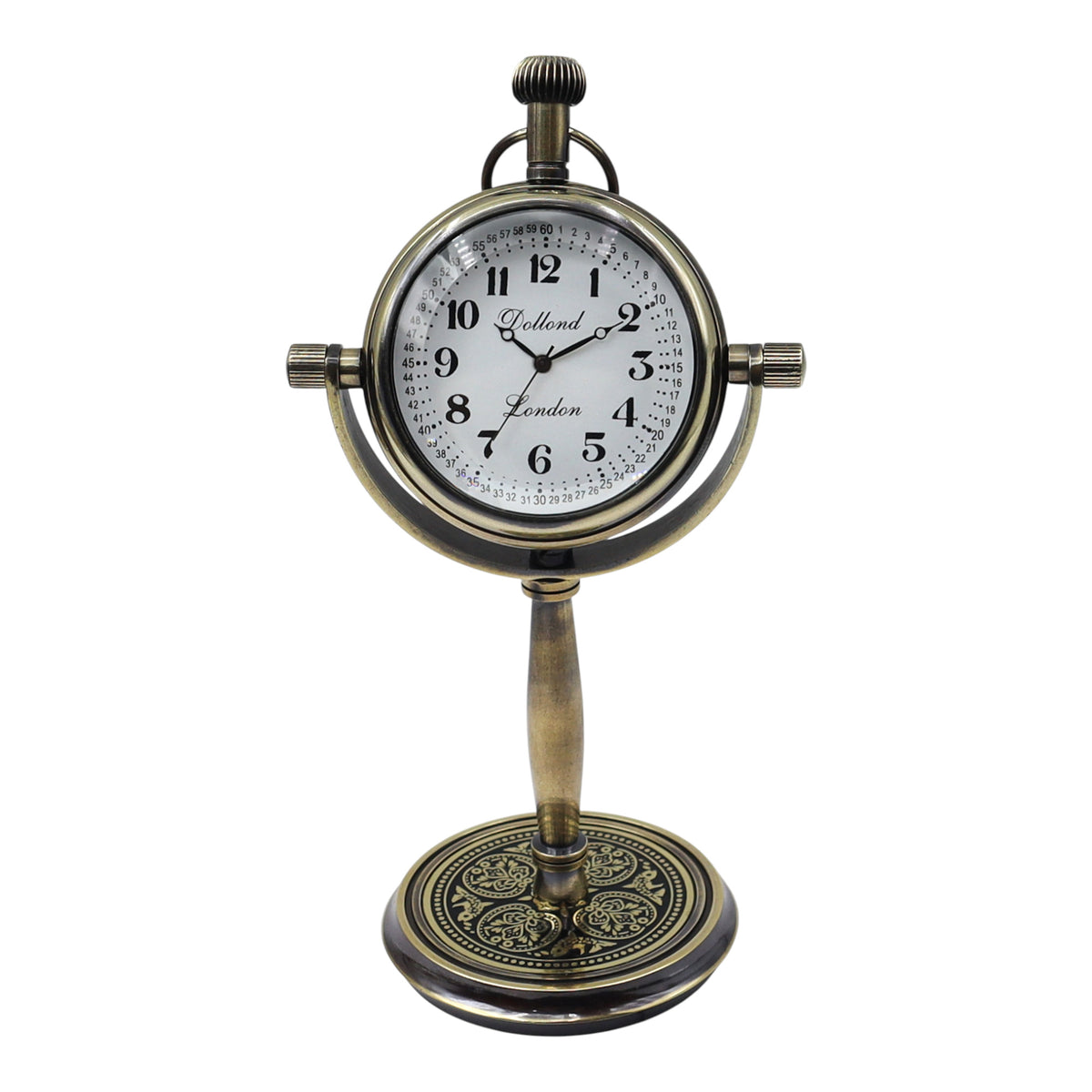 Personalised Gunmetal Desk Clock