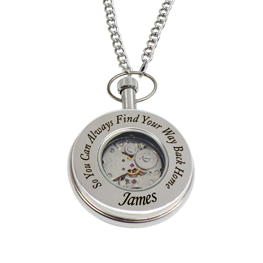 Personalised The St James Mechanical Pocket Watch