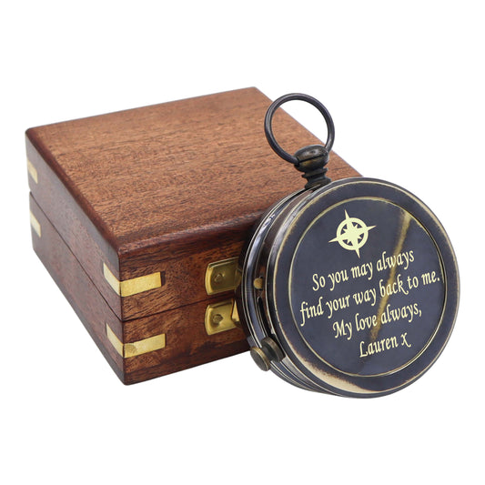 Custom Dollond London Open Face Gunmetal Compass