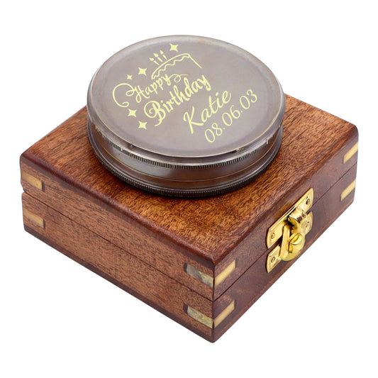 Personalised 100 Year Bronze 3-Inch Calendar Compass