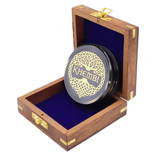 Personalised 100 Year Gunmetal Calendar Compass