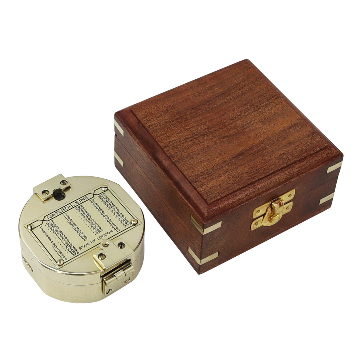 Personalised Brass Brunton Compass