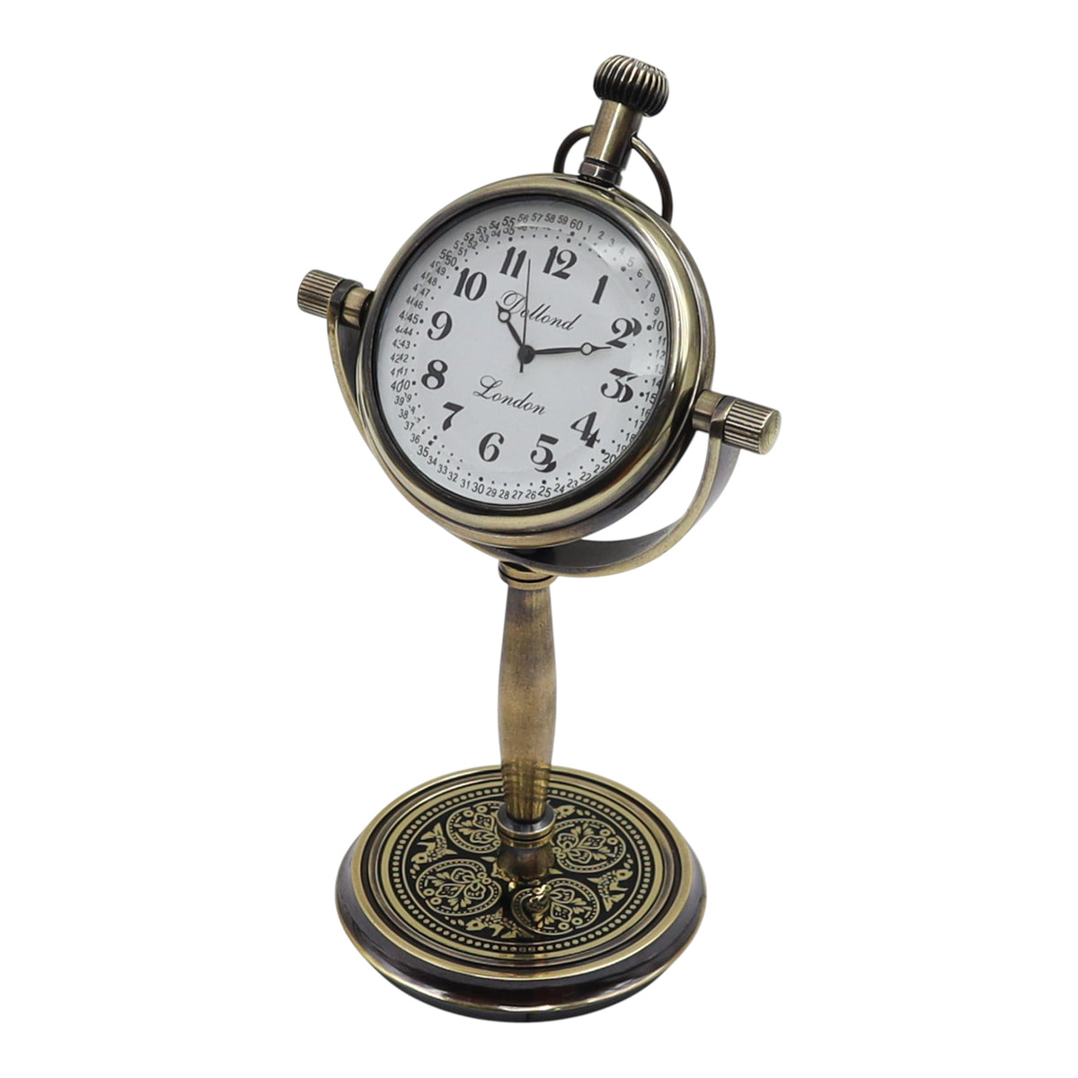 Personalised Gunmetal Desk Clock
