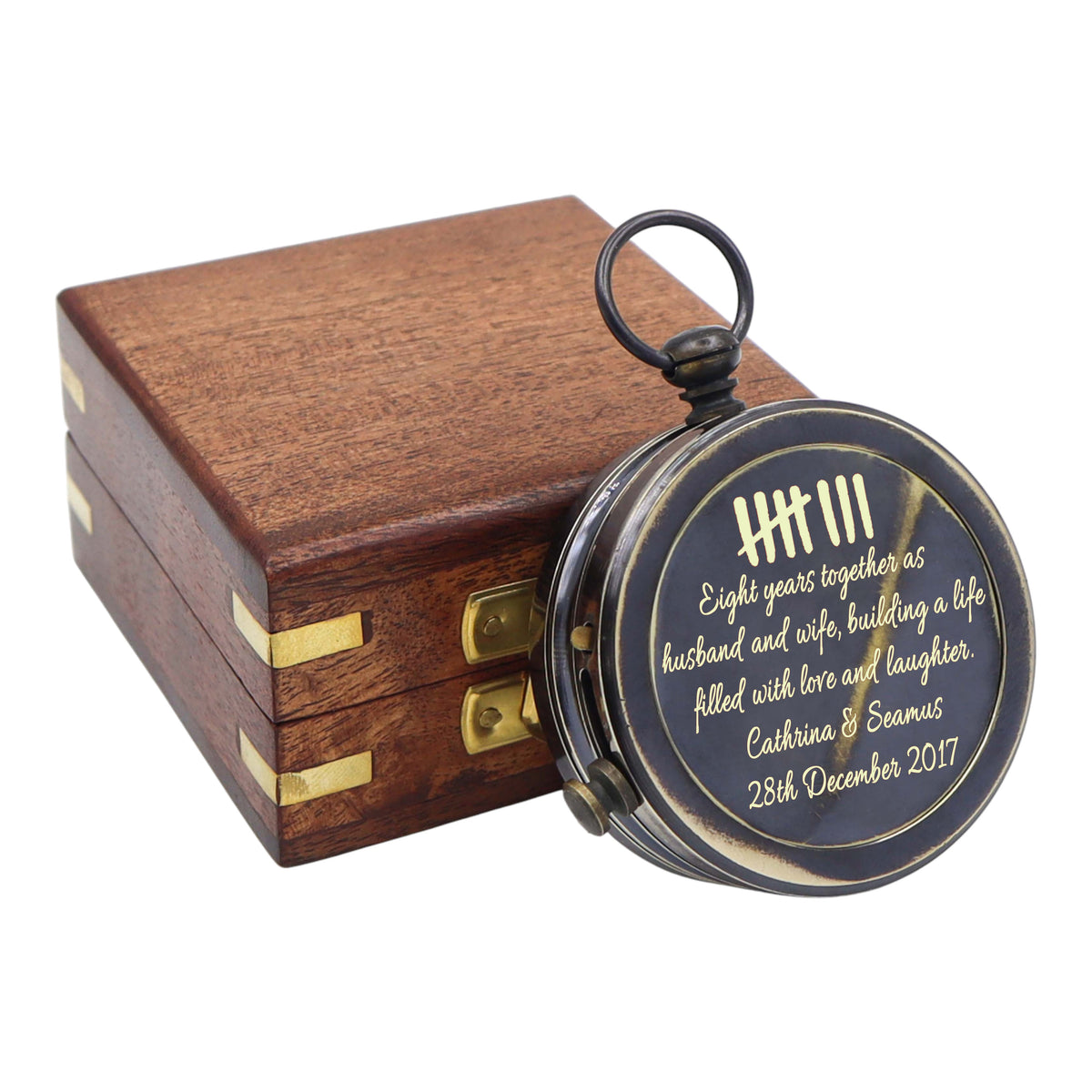 Custom Dollond London Open Face Gunmetal Compass