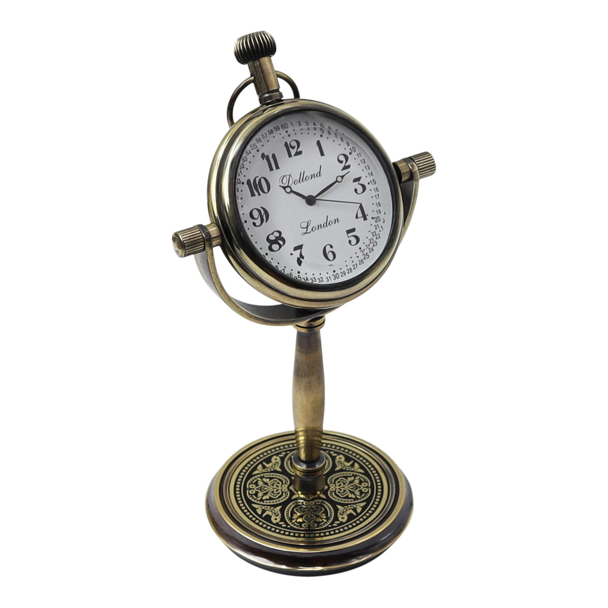 Personalised Gunmetal Desk Clock