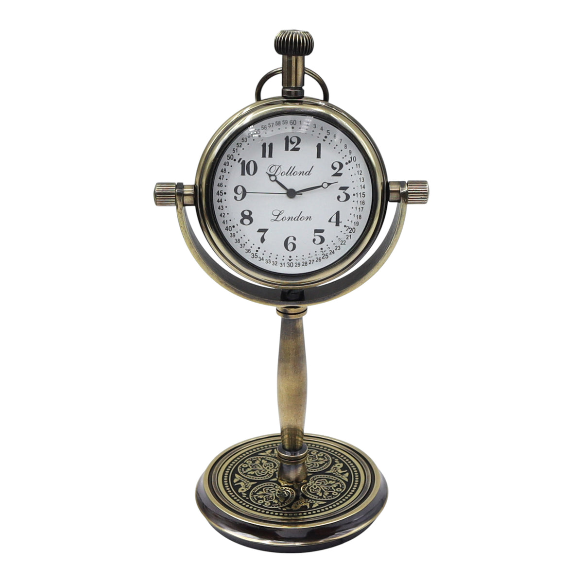 Personalised Gunmetal Desk Clock