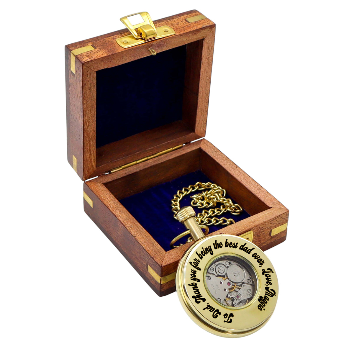 Personalised The Royal Mechanical Pocket Watch