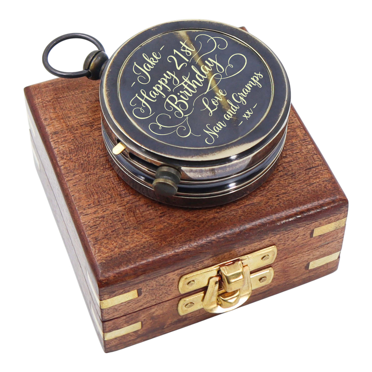 Custom Dollond London Open Face Gunmetal Compass