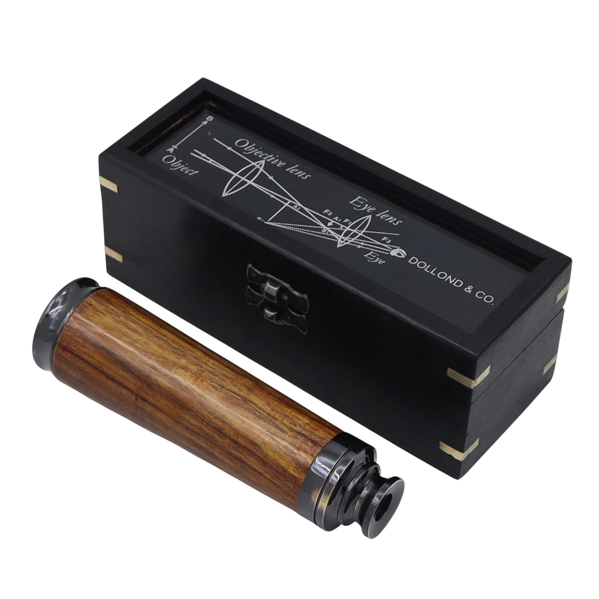 Personalised 12-Inch DOLLOND & CO. Gunmetal Telescope
