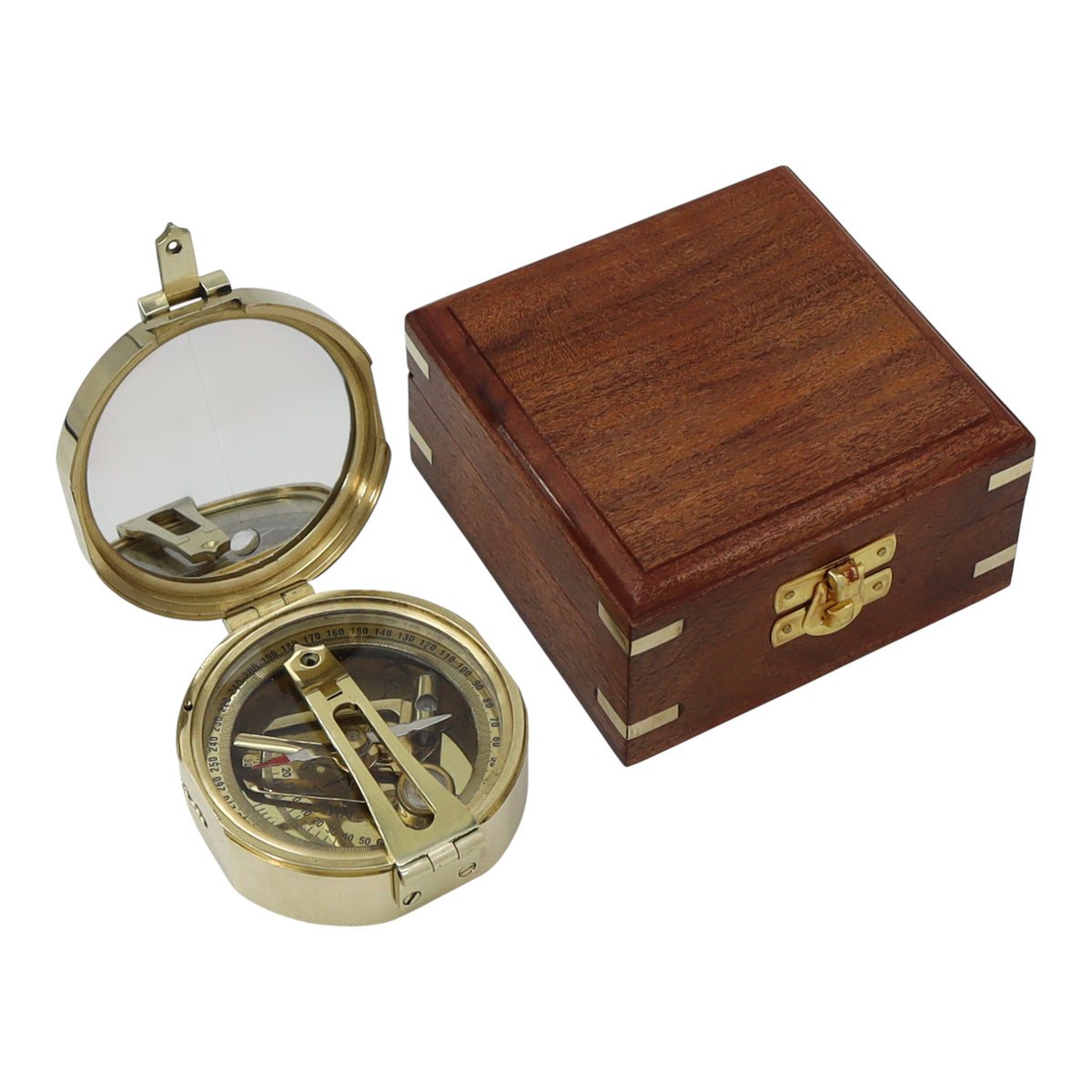 Personalised Brass Brunton Compass