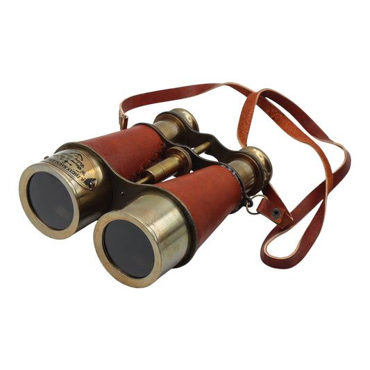 Personalised Bronze Binoculars with Leather Case