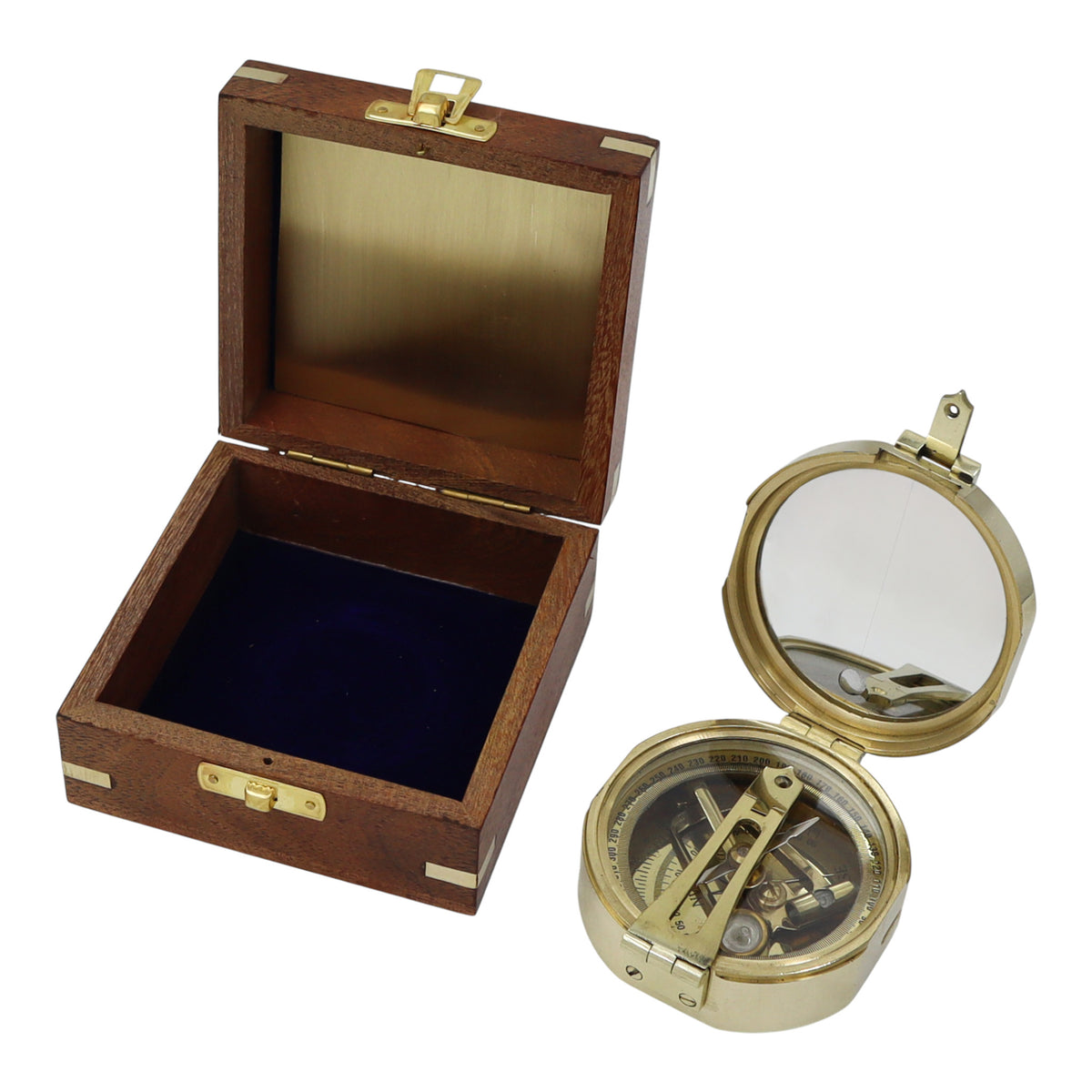 Personalised Brass Brunton Compass