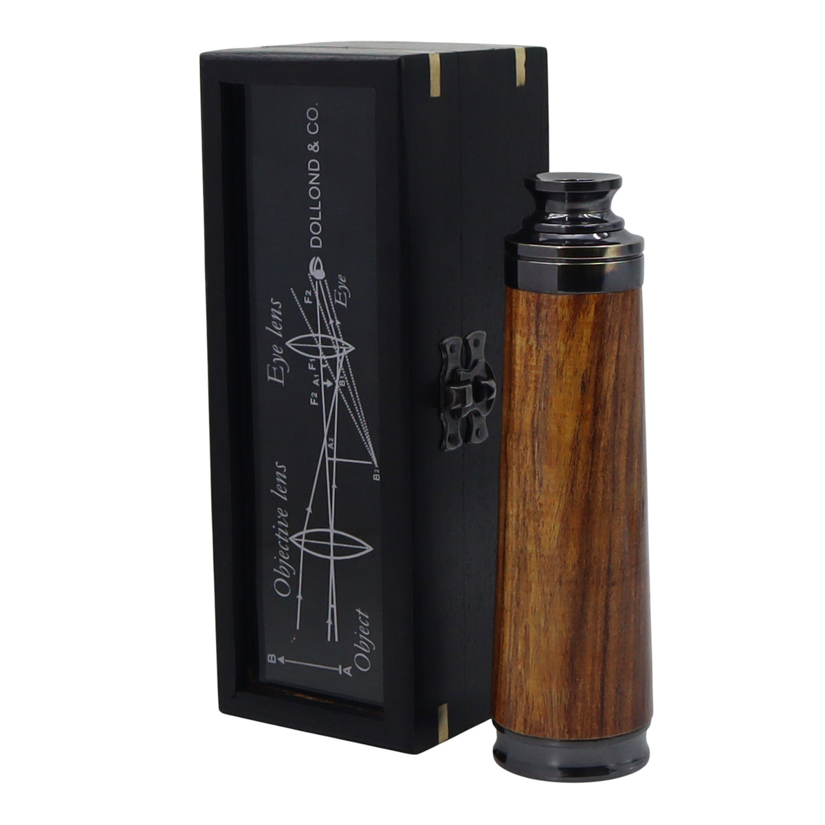 Personalised 12-Inch DOLLOND & CO. Gunmetal Telescope