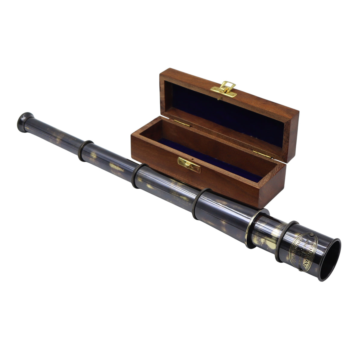Personalised Brushed Gunmetal Telescope