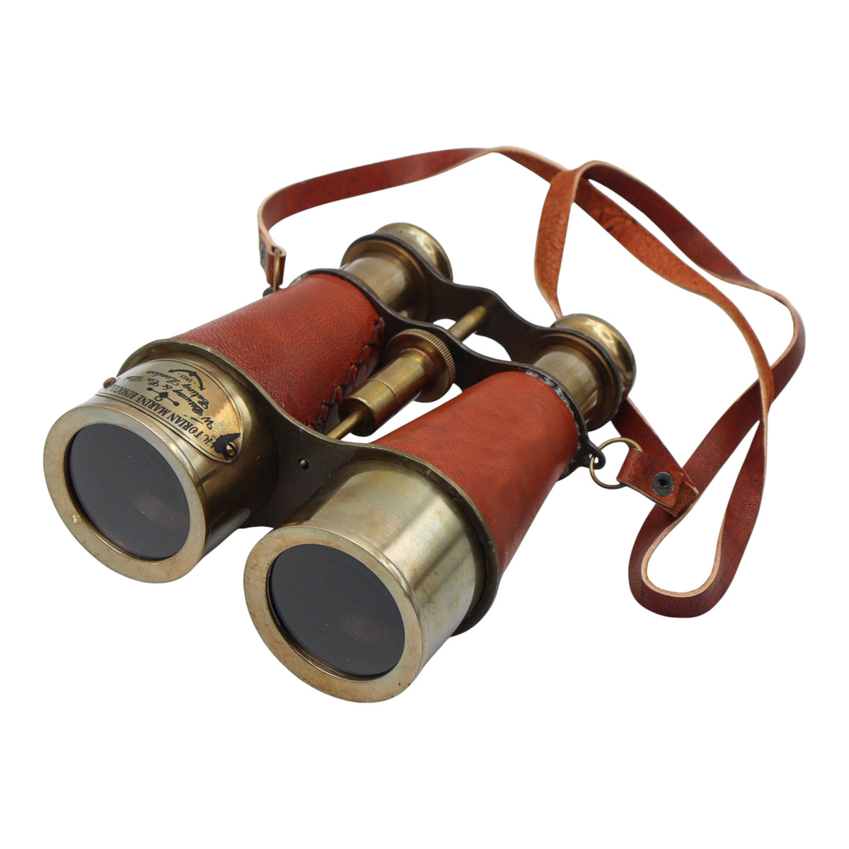 Personalised Bronze Binoculars with Leather Case