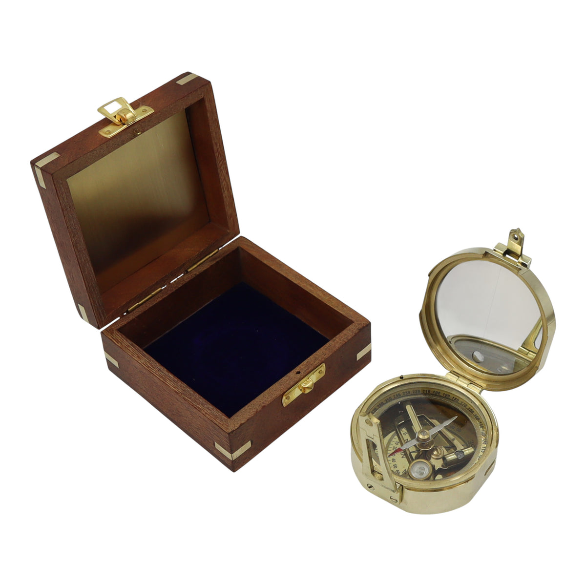 Personalised Brass Brunton Compass