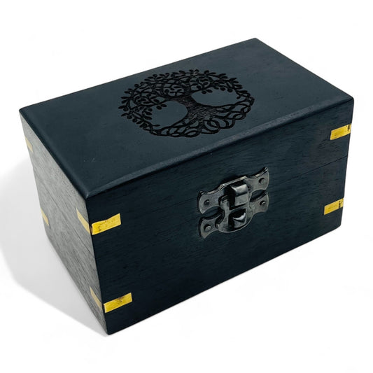 Black Tree of Life Wooden Box