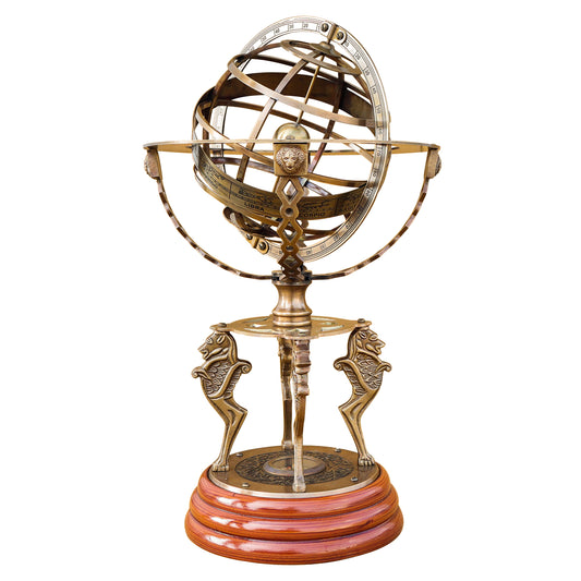 18” Armillary Sphere Celestial Globe with Compass
