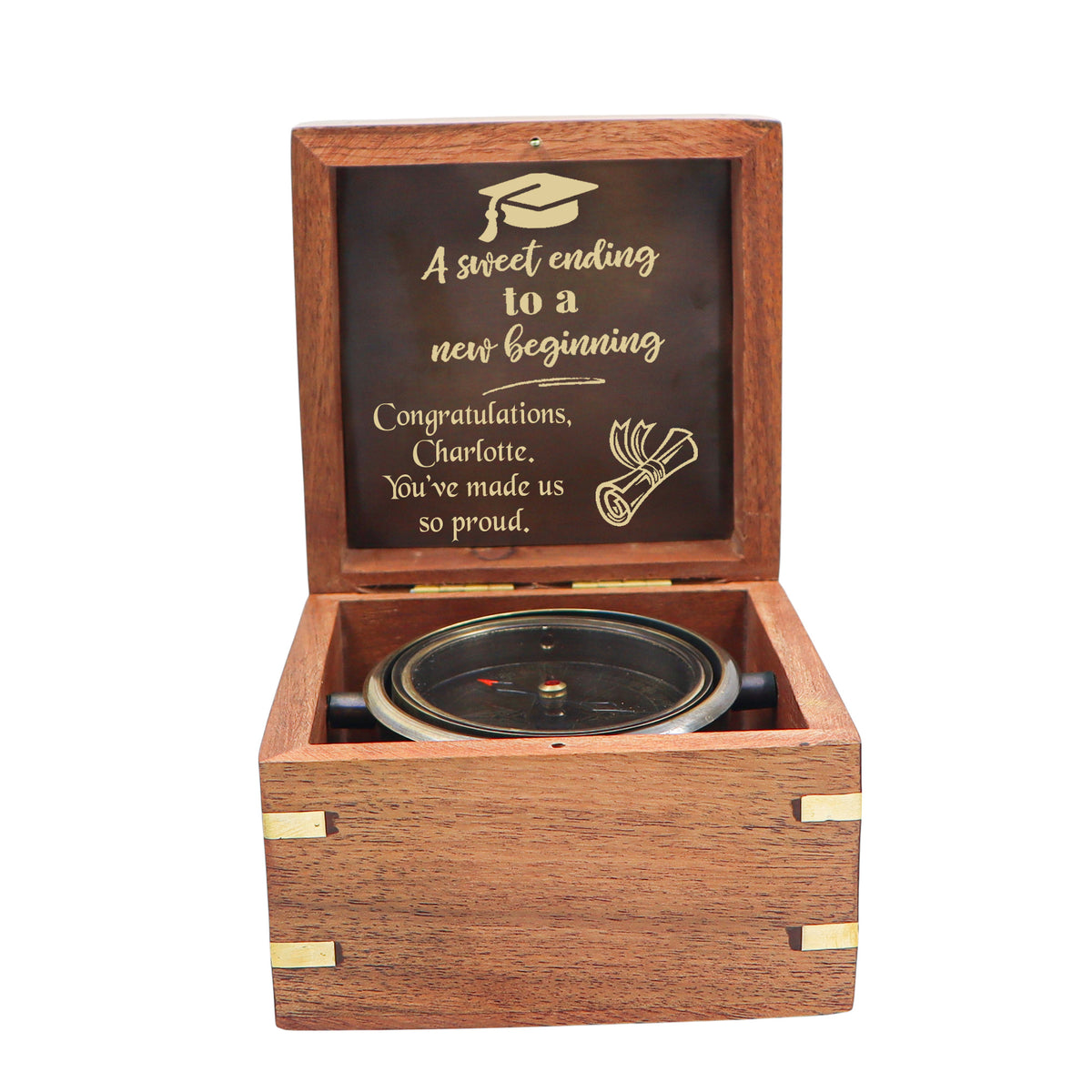 Personalised Heritage Gimbal Compass