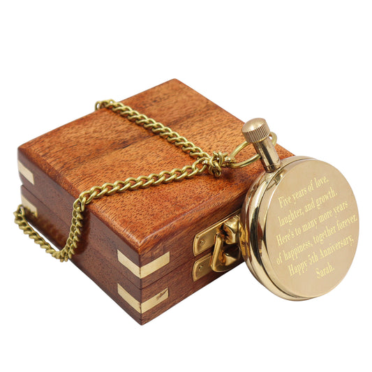 Personalized Pocket Watch for Anniversary