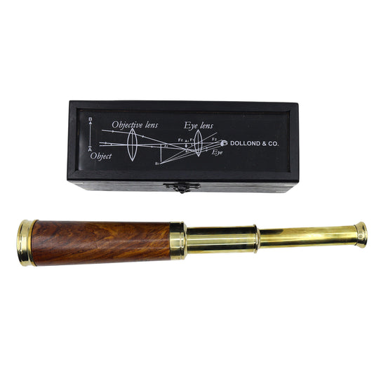 12-Inch DOLLOND & CO. Brass and Wood Telescope