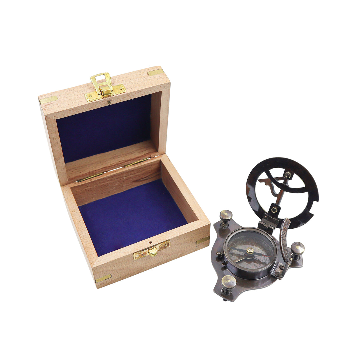 Personalised Legacy 3-Inch Gunmetal Sundial Compass