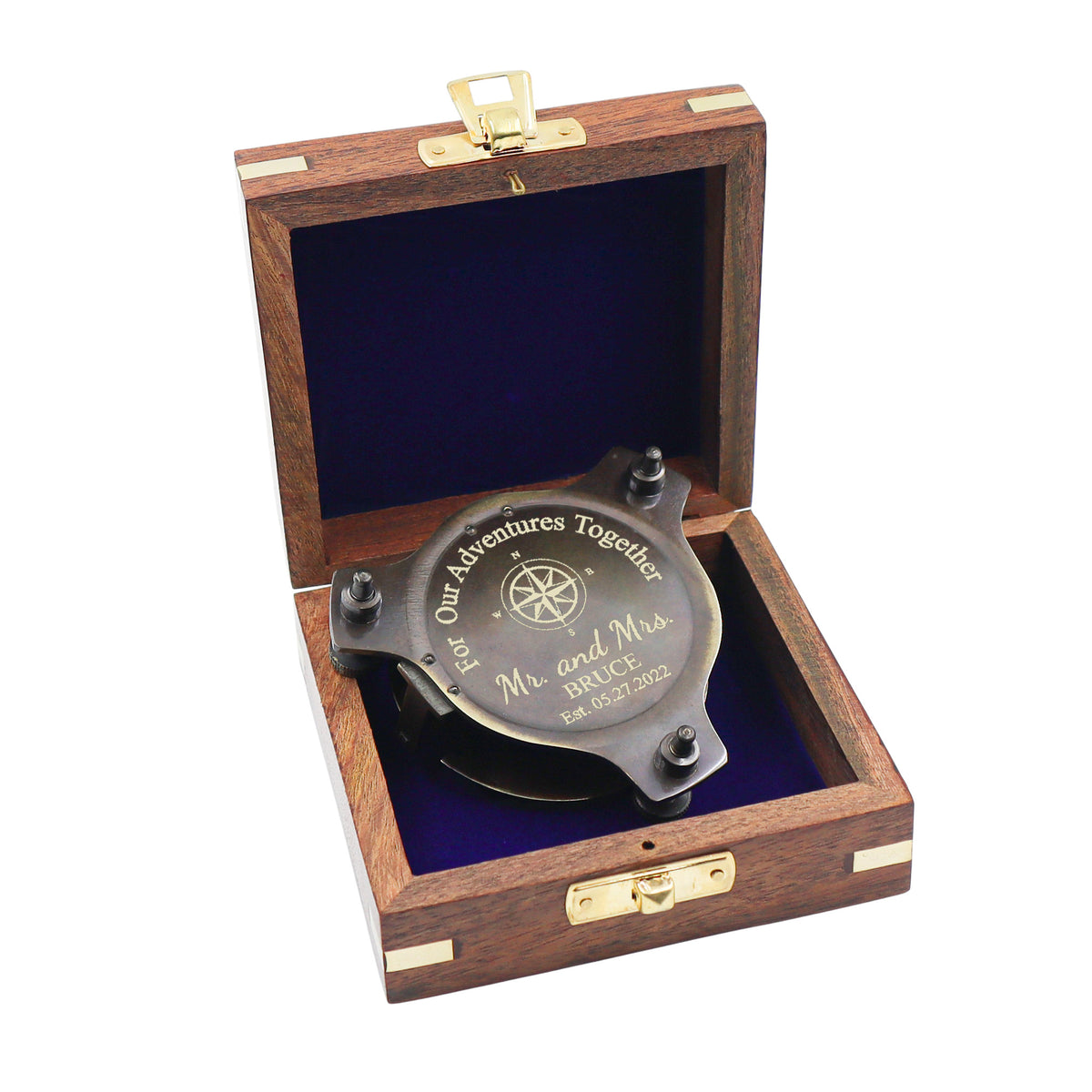 Personalised Legacy 3-Inch Gunmetal Sundial Compass