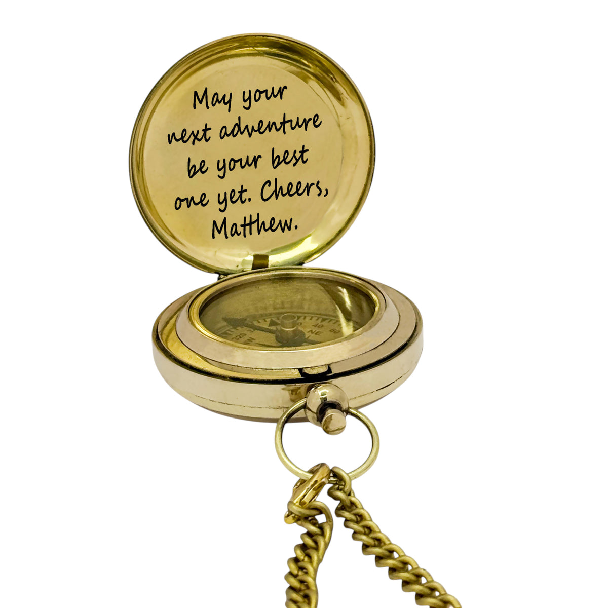 Personalised Push Button Compass