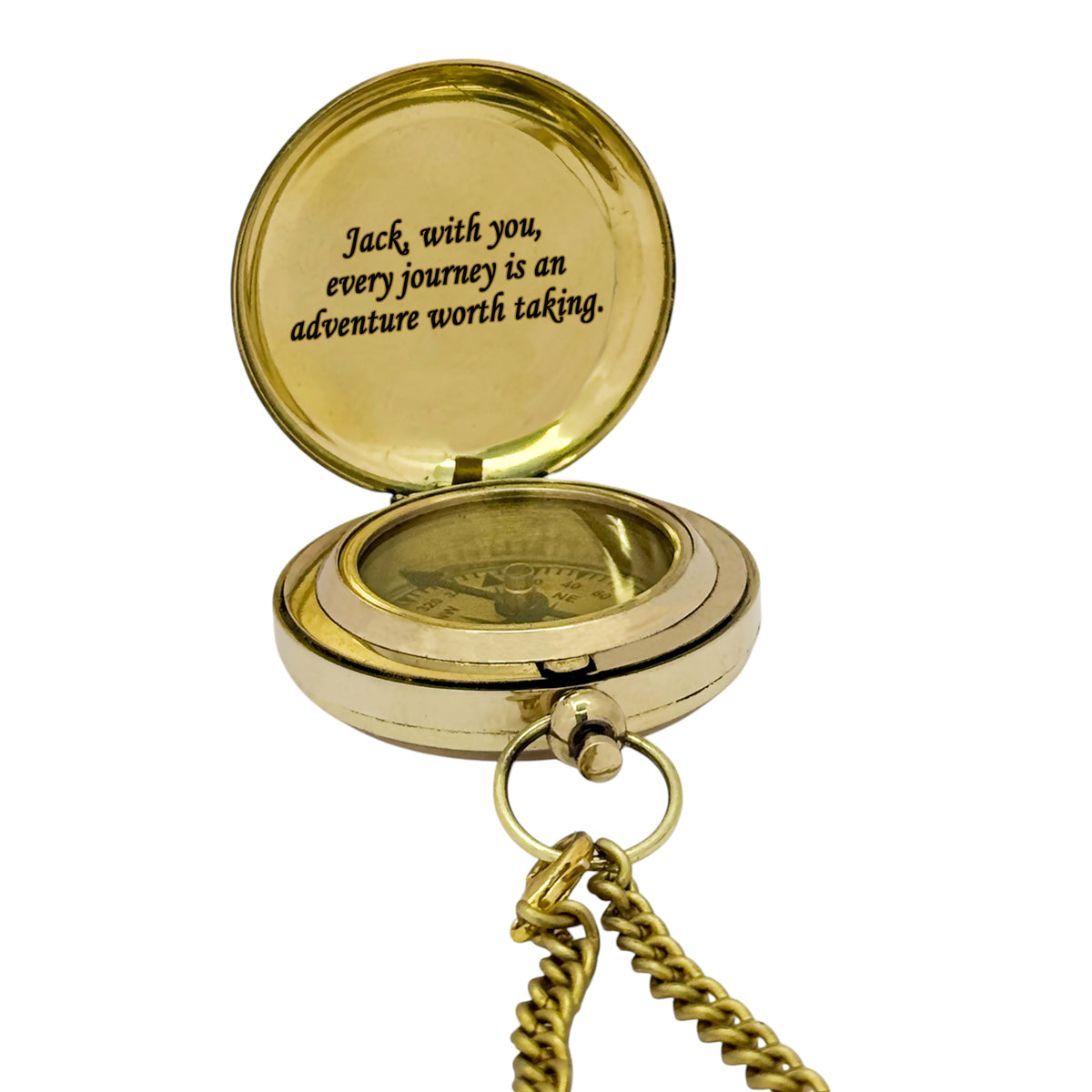 Personalised Push Button Compass