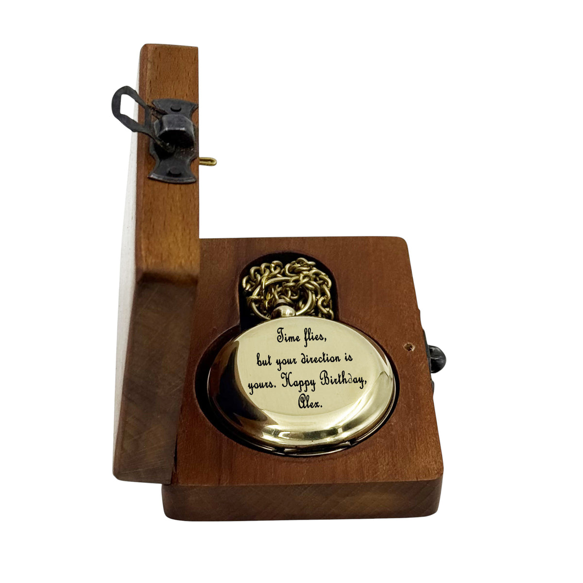 Personalised Push Button Compass