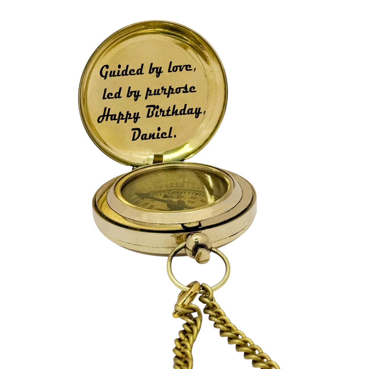 Personalised Push Button Compass