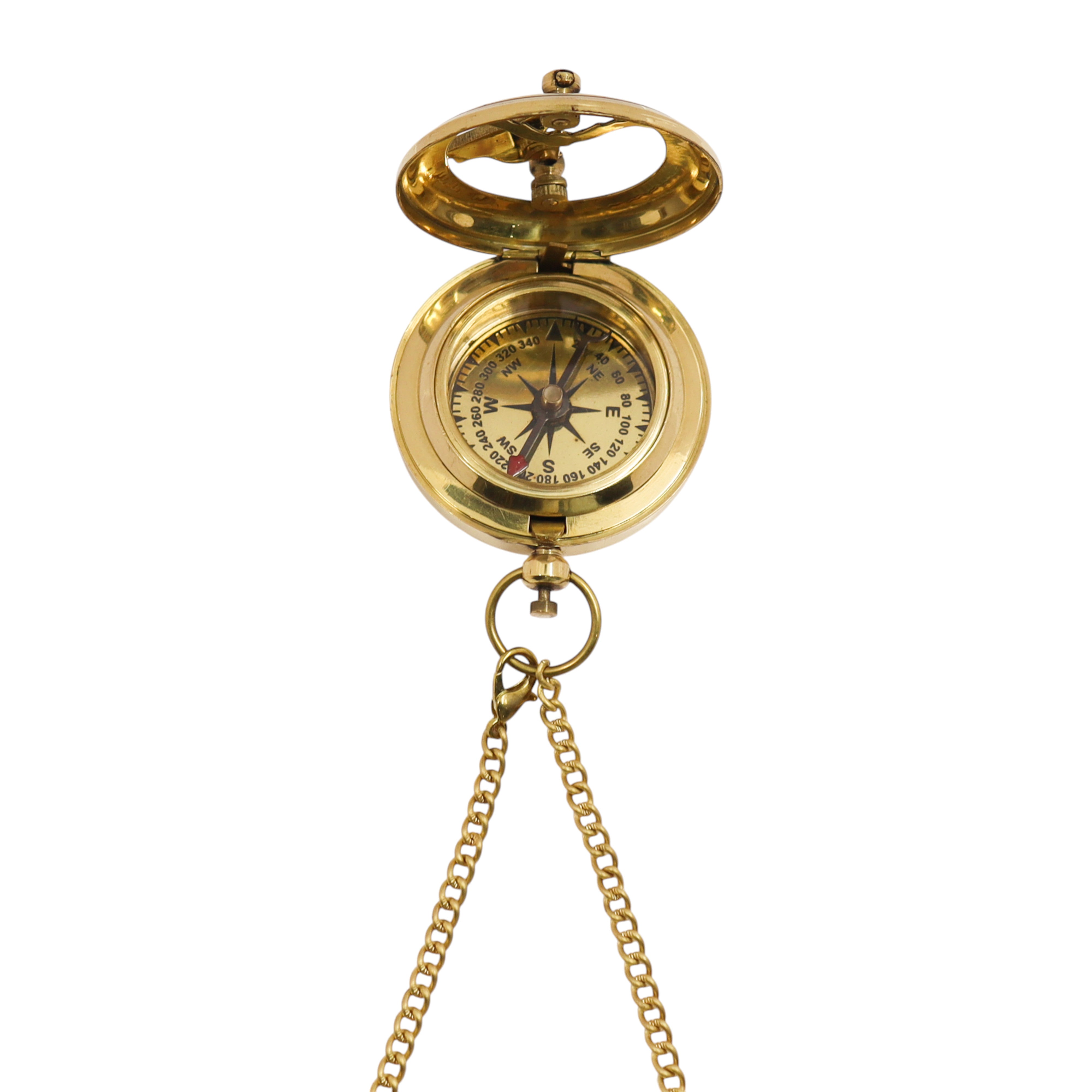 Personalised 2-Inch Brass Sundial Compass
