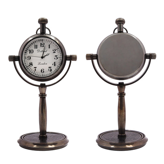 Personalised Bronze Desk Clock