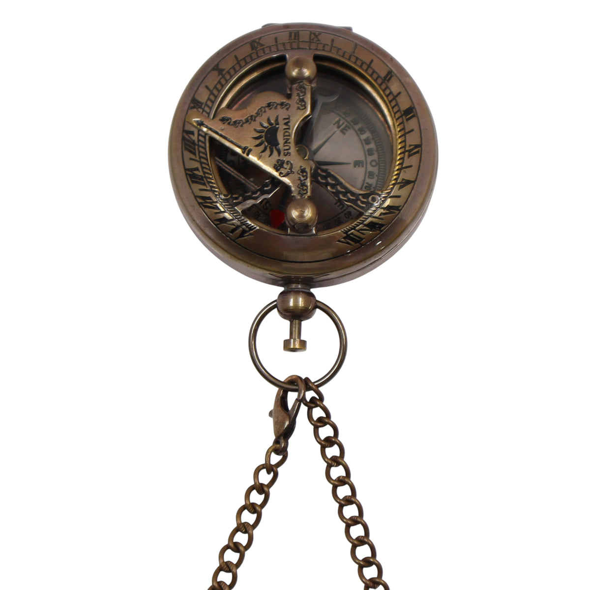 Personalised 2-Inch Sundial Compass for 18th Birthday