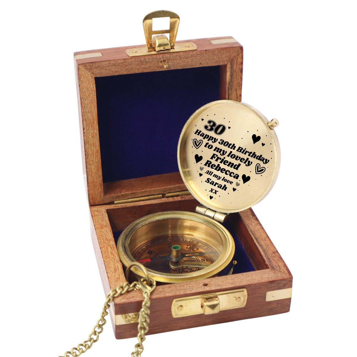 Custom 30th Birthday Victoria Compass Gift