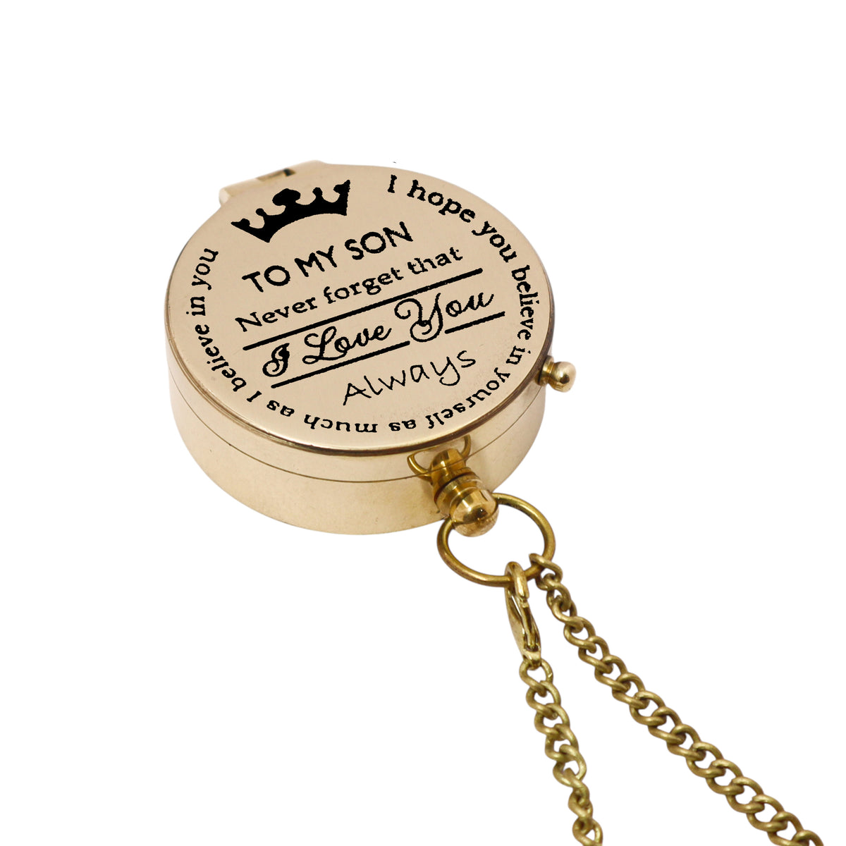 Personalised Brass Compass Gift for Graduation
