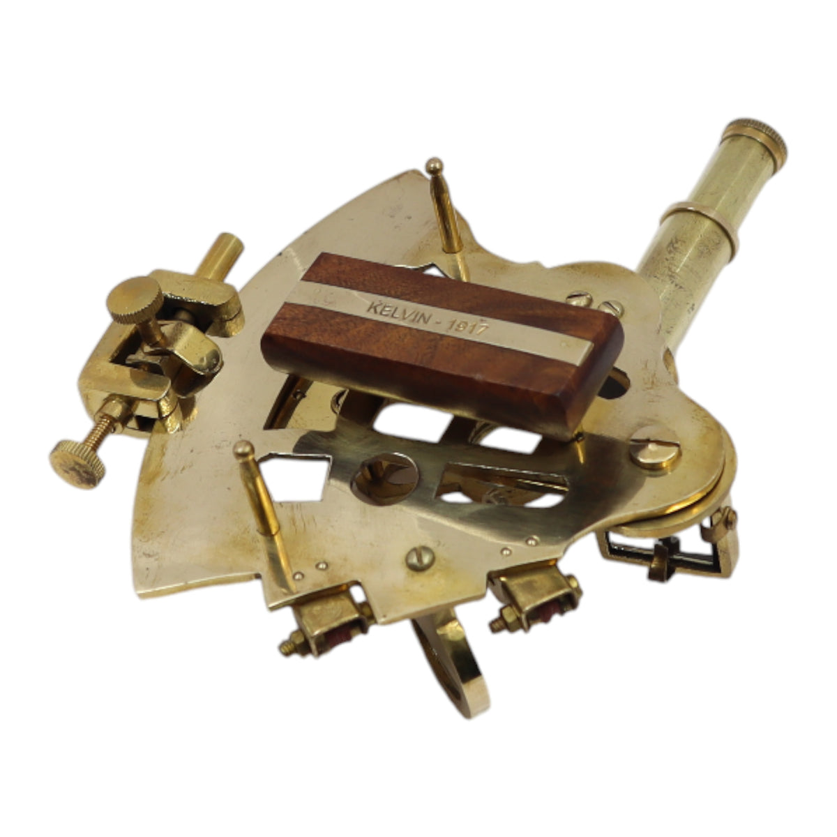 Personalised Brass Sextant with Wooden Box