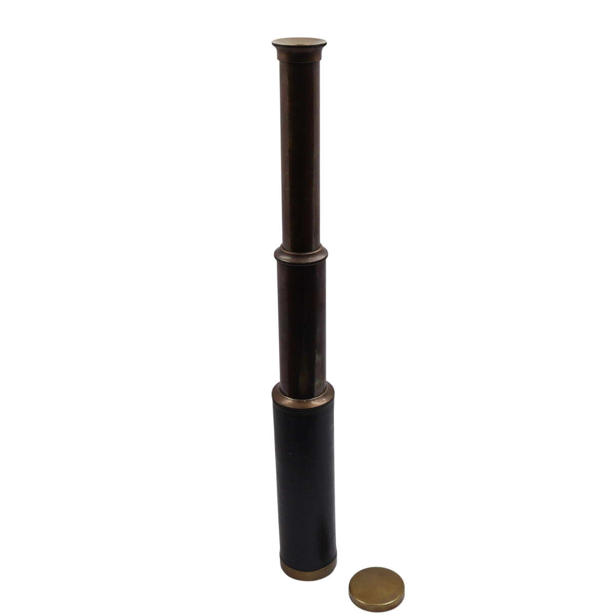 12-Inch Bronze Telescope with Wooden Box
