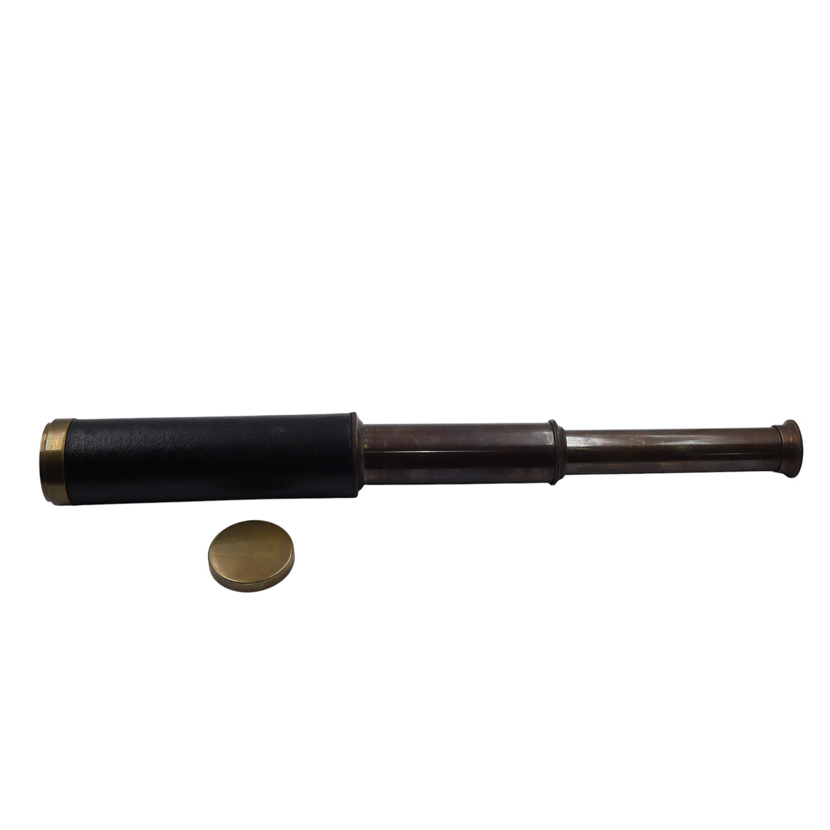 12-Inch Bronze Telescope with Wooden Box