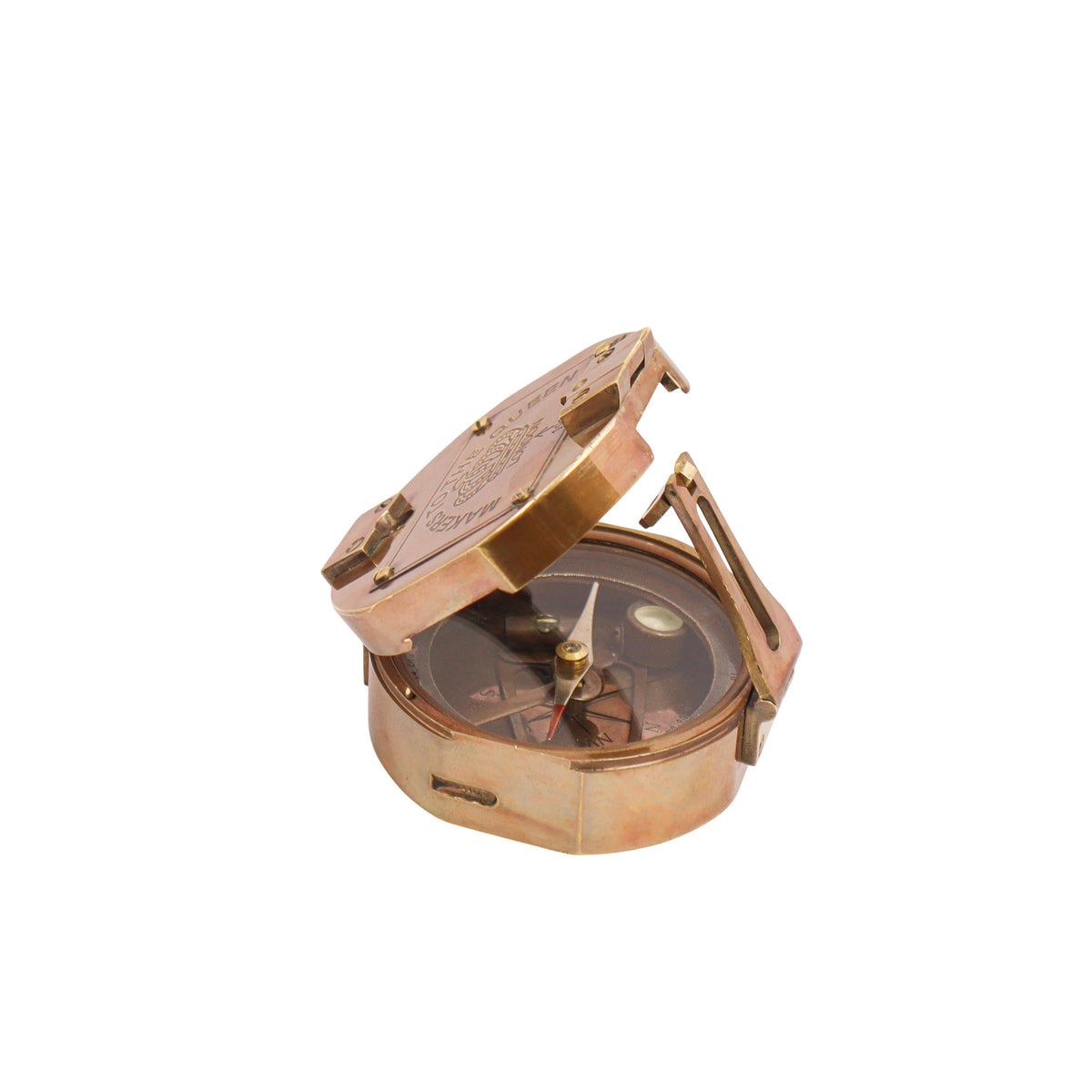 Personalised Brunton Compass with Wooden Box