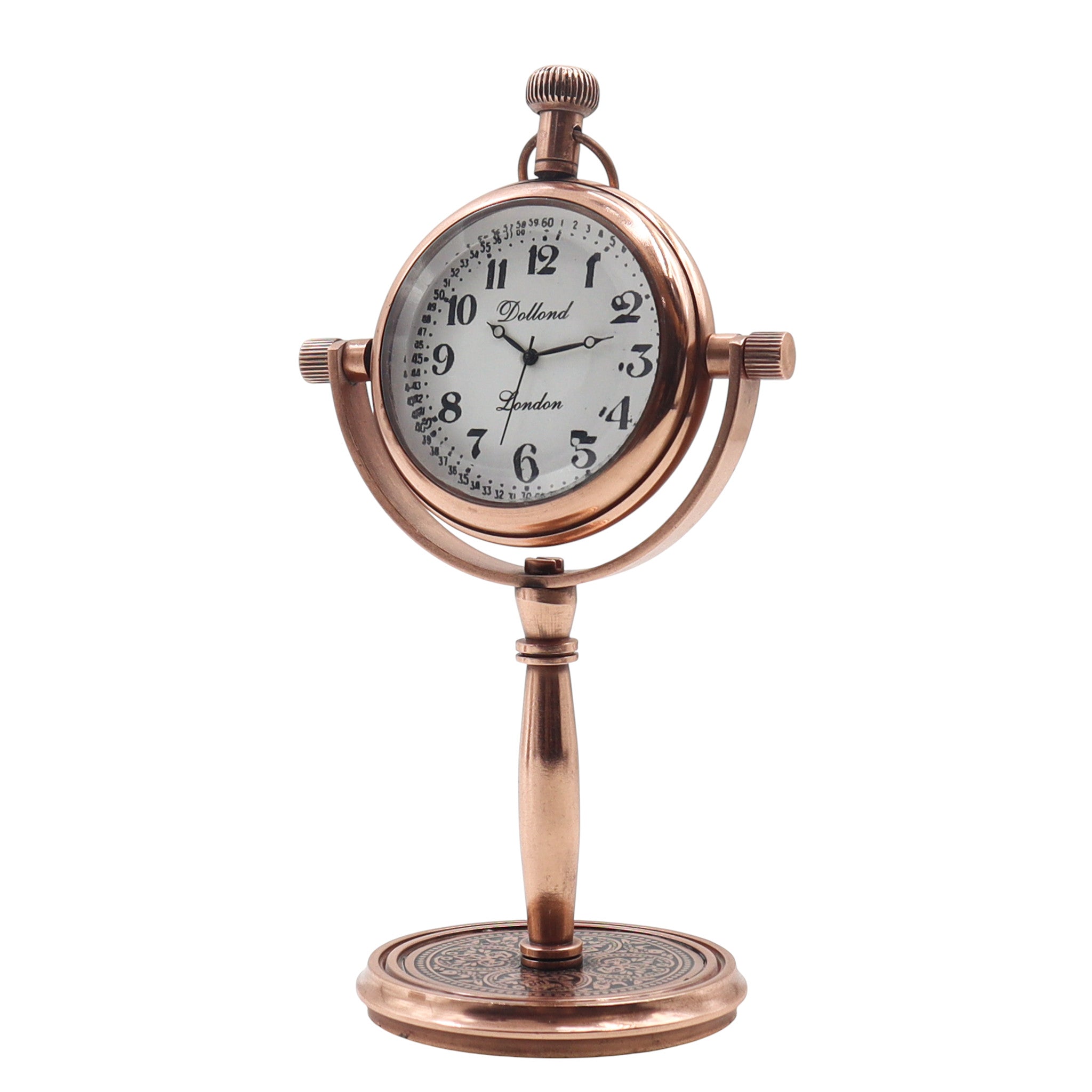 Personalised Copper Desk Clock