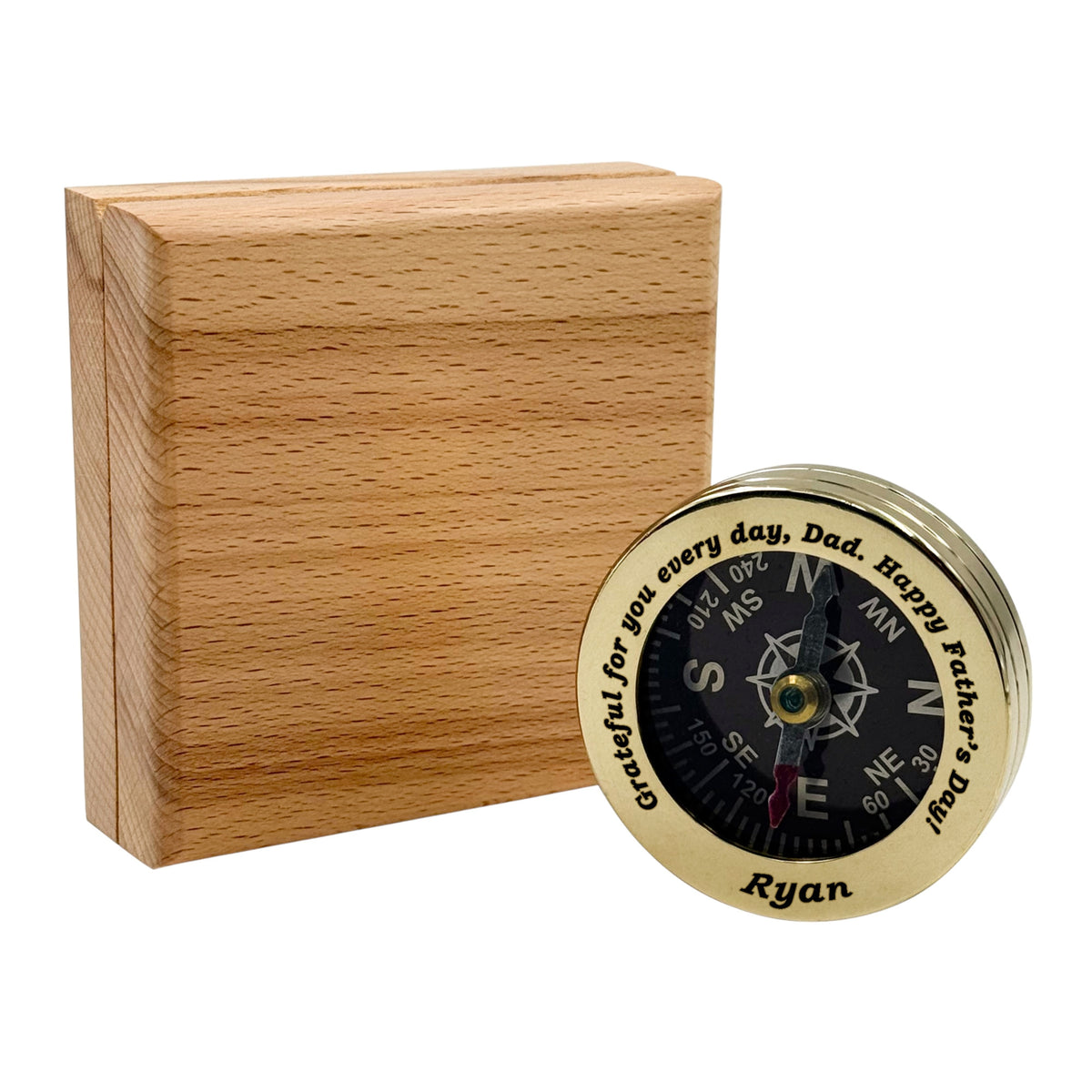 Custom Engraved Collar Compass Gift for Father’s Day
