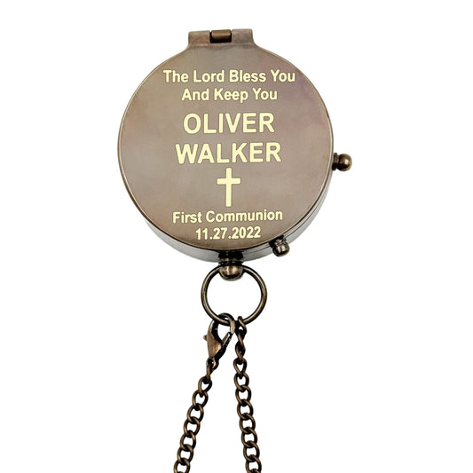 Personalized Compass for First Communion