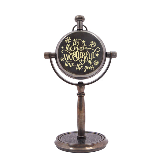 Personalised Christmas Desk Clock