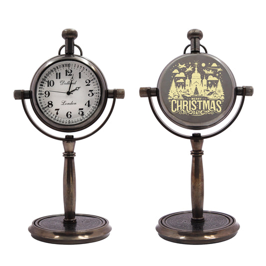 Personalised Christmas Desk Clock