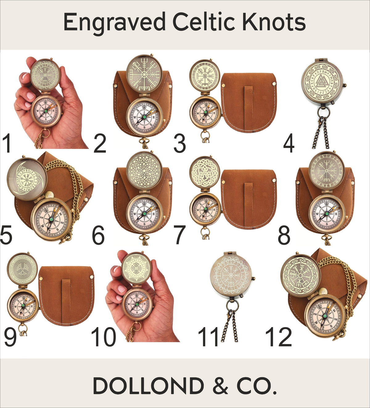 Personalized Celtic Knot Compass